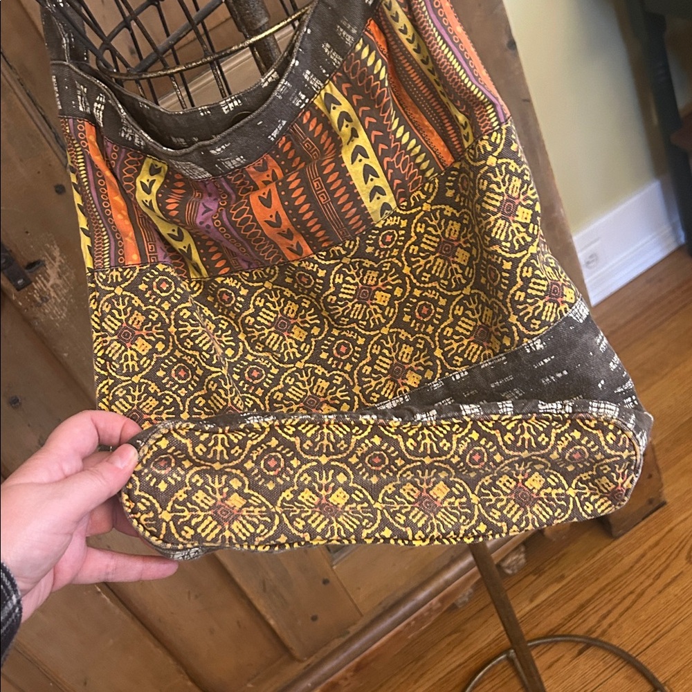 Vintage 2007 Multicolor Boho Patchwork Crossbody … - image 8